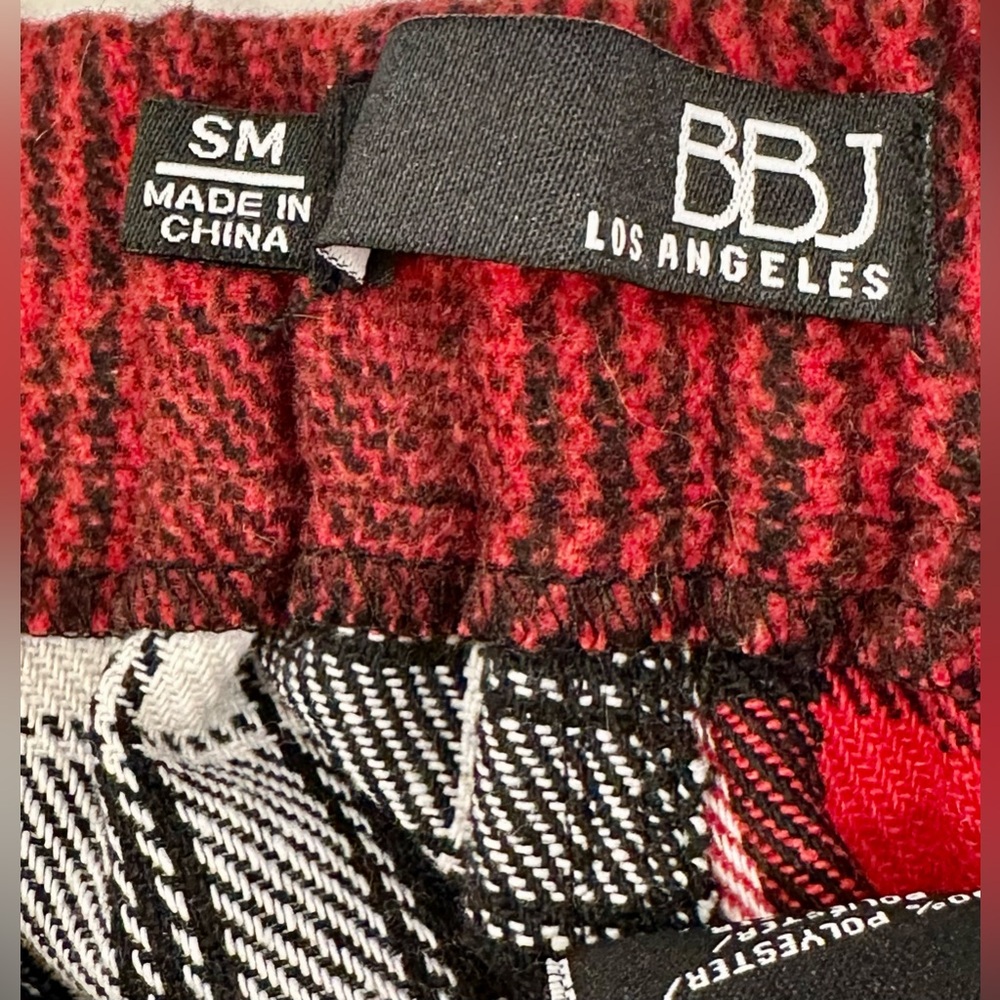 Red & Black Plaid Jogger Pants - Women's Track Pants - Picture 3 of 6